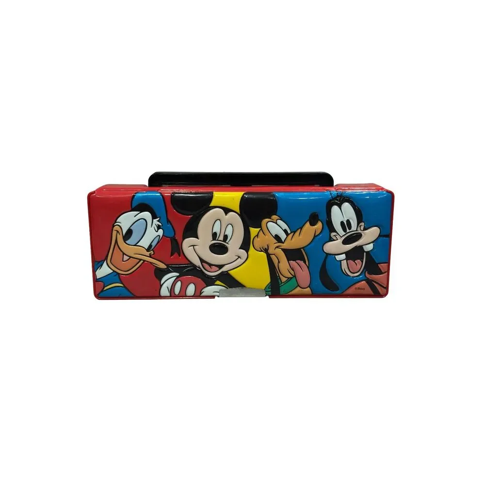 Vintage 1991 Disney FLOMO Mickey & Friends Boombox Pop-Up Pencil Case Sharpener
